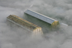 The Sheds rising above the clouds - December 2006 (photo by Tony Crowe) - Click to enlarge The Sheds rising above the clouds - December 2006 (photo by Tony Crowe)