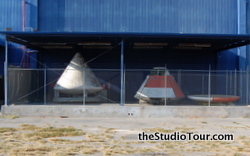 Apollo capsules in storage outside building 290 (September 2010) - Click to enlarge Apollo capsules in storage outside building 290 (September 2010)