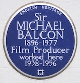 Plaque dedicated to Sir Michael Balcon at The White Lodge, Ealing Studios (December 2010, (c) theStudioTour.com) - Click to enlarge Plaque dedicated to Sir Michael Balcon at The White Lodge, Ealing Studios (December 2010, (c) theStudioTour.com)