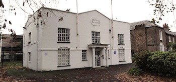 The exterior of The White Lodge at Ealing Studios (December 2010, (c) theStudioTour.com) - Click to enlarge The exterior of The White Lodge at Ealing Studios (December 2010, (c) theStudioTour.com)
