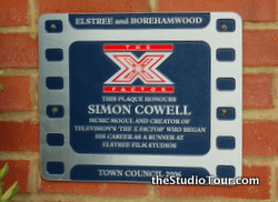 Simon Cowell plaque outside the studio, February 2009