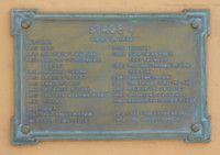 Plaque outside Stage 4 (September 2008) - Click to enlarge Plaque outside Stage 4 (September 2008)