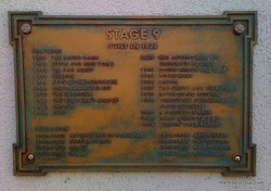 Plaque outside Stage 9 (September 2008) - Click to enlarge Plaque outside Stage 9 (September 2008)