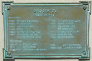 Plaque outside Stage 22 (September 2008) - Click to enlarge Plaque outside Stage 22 (September 2008)