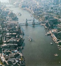 Former location of Jacob Street Studios (surrounded by white line, bottom left of this view of the River Thames and Tower Bridge) - Click to enlarge Former location of Jacob Street Studios (surrounded by white line, bottom left of this view of the River Thames and Tower Bridge)