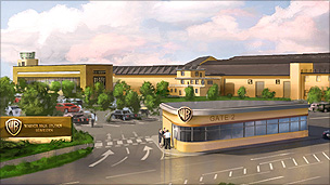 Artists impression of the entrance to Warner Bros Studios, Leavesden (2010)