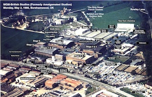Aerial Photo of the MGM British Studio site, seen on Monday May 2nd 1966 (photo courtesy Roger Garrod, with thanks) - Click to enlarge Aerial Photo of the MGM British Studio site, seen on Monday May 2nd 1966 (photo courtesy Roger Garrod, with thanks)