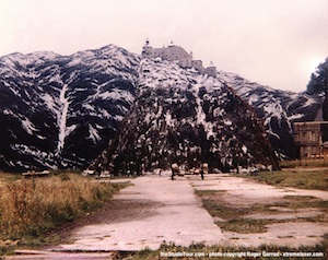 Amazing scale model of the Where Eagles Dare castle on the MGM British Backlot, 1968 (photo copyright Roger Garrod, with thanks) - Click to enlarge Amazing scale model of the Where Eagles Dare castle on the MGM British Backlot, 1968 (photo copyright Roger Garrod, with thanks)