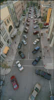 Bruce Almighty - 11 - Stunt sequence on New York Street (still from DVD release)