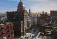 Newsies Stills - 2 - Matte painting by Illusion Arts.