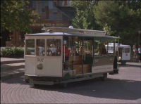 The A Team - Steel - Stills - 11 - Tour trolleybus on the Upper Lot outside Womphoppers during The A Team Steel episode (still from DVD)