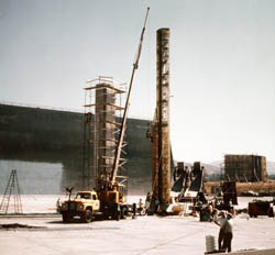 The Towering Inferno - 4 - Tower model at the Fox Ranch (Photo by Scott Crabbe courtesy of Ryan Thoryk)