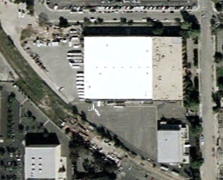 Aerial photo from Google Earth, December 2003