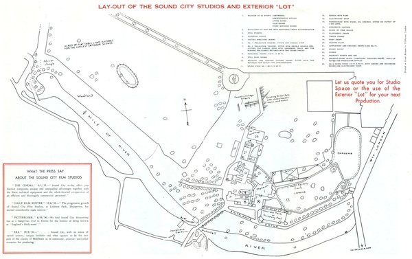 Sound City Studios layout, around 1935
