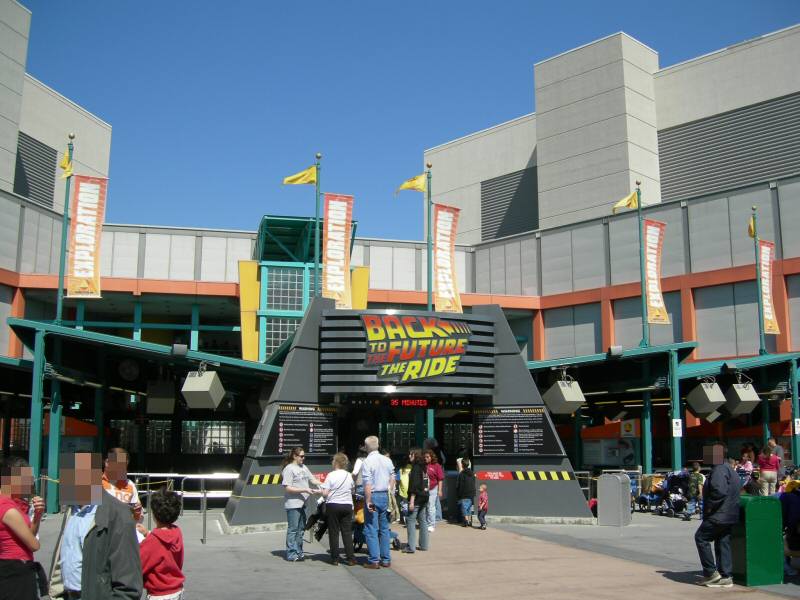 the Universal Studios Hollywood Back to the Future