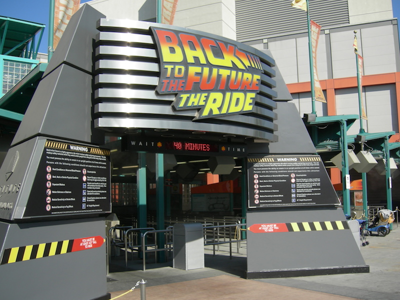 the Universal Studios Hollywood Back to the Future