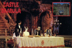 Meet the Cast of Castle Dracula postcard (scan by universalstonecutter)