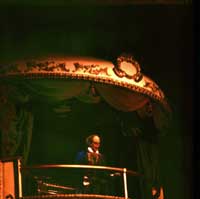Animatronic Eric, the Phantom of the Opera. Castle Dracula, 1980. Photo copyright Janek Kaliczak.