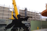 Transformers ride under construction (April 2010) - Click to enlarge Transformers ride under construction (April 2010)