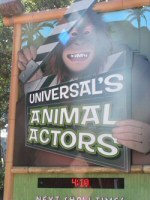 Universals Animal Actors sign - June 2006