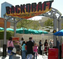 The entrance to Backdraft on the Lower Lot (April 2006)