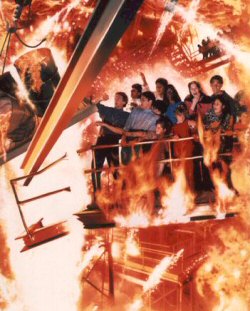 Promotional artwork for Backdraft (Universal Studios, 1992)