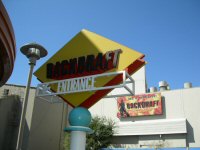 Backdraft signpost on Lower Lot (September 2006)