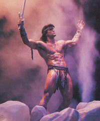 Conan is revealed (From Universal Studios Hollywood Guide, 1991)