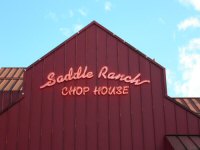 Main neon sign at the top of the building, April 2006