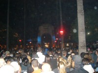The crowds waiting for the gates to open to another Hollywood Halloween Horror Night
