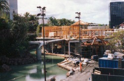 Jurassic Park under construction, 1996 (photo courtesy of Christian Beana)