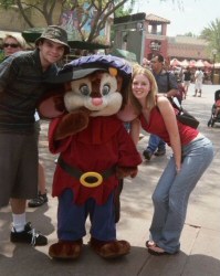 Christian and Erin (contributors to this site) with a very cute looking Fievel, 2006