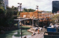 Jurassic Park under construction, 1996 (photo courtesy of Christian Beana) - Click to enlarge Jurassic Park under construction, 1996 (photo courtesy of Christian Beana)