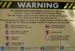 Warning sign (September 2006) Click to enlarge Warning sign (September 2006)