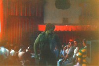 The Hulk breaking through, 1978 (photo by John Crystal) - Click to enlarge The Hulk breaking through, 1978 (photo by John Crystal)