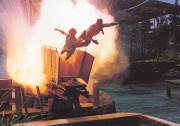 Exploding mine cart (from 'Universal Studios Hollywood Guide', 1991) Exploding mine cart (from 'Universal Studios Hollywood Guide', 1991)