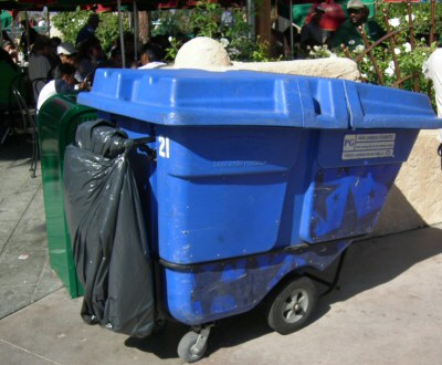 Garbage Bin on the Upper Lot, April 2006