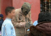 The Mummy graciously signing an autograph before mauling another victim, April 2006- Click to enlarge The Mummy graciously signing an autograph before mauling another victim, April 2006