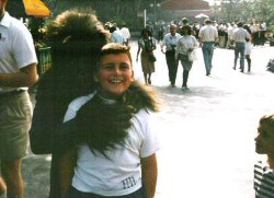 Scott's brother being mauled by The Wolfman, 1991. Photo courtesy of Scott Weller - Click to enlarge Scott's brother being mauled by The Wolfman, 1991. Photo courtesy of Scott Weller