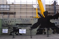 Transformers ride under construction (April 2010) - Click to enlarge Transformers ride under construction (April 2010)