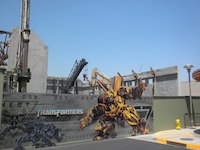 Transformers ride under construction (September 2010) - Click to enlarge Transformers ride under construction (September 2010)