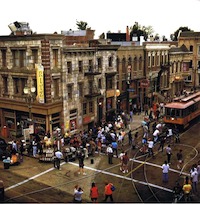 10 - Brownstone Street in the late 1980s, photo © Universal Studios Hollywood - click to enlarge 10 - Brownstone Street in the late 1980s, photo © Universal Studios Hollywood