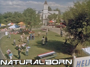 2 - Church and Circle Drive, still from Airwolf episode Natural Born (February 1985) - click to enlarge Colonial Street - Church - 2 - Church and Circle Drive, still from Airwolf episode Natural Born (February 1985)