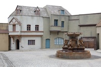 9 - Fountain at the Court of Miracles (September 2006) - click to enlarge 9 - Fountain at the Court of Miracles (September 2006)