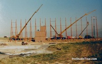 101 - Backdrop under construction (circa.1986) - click to enlarge 101 - Backdrop under construction (circa.1986)