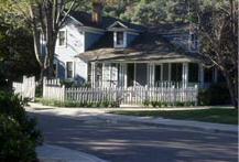 The Boo Radley house bought for To Kill A Mockingbird (1962) seen prior to the Ghost Whisperer alterations (Photo © Universal Studios Hollywood)