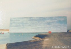 Completed backdrop ready for filming of Jaws The Revenge (1986)