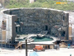 Closer view of the flood set after filming, June 26 2007 (photo from www.westcoaster.net)