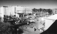 The area around King Kong is destroyed. Photo from Disaster Recovery Journal, 1990. The area around King Kong is destroyed. Photo from Disaster Recovery Journal, 1990.