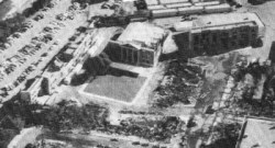 Newspaper photo of the fire damage (source unknown). Click to enlarge the photo. Newspaper photo of the fire damage (source unknown). Click to enlarge the photo.